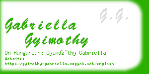 gabriella gyimothy business card